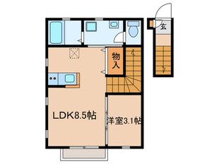 エルメゾンNの物件間取画像